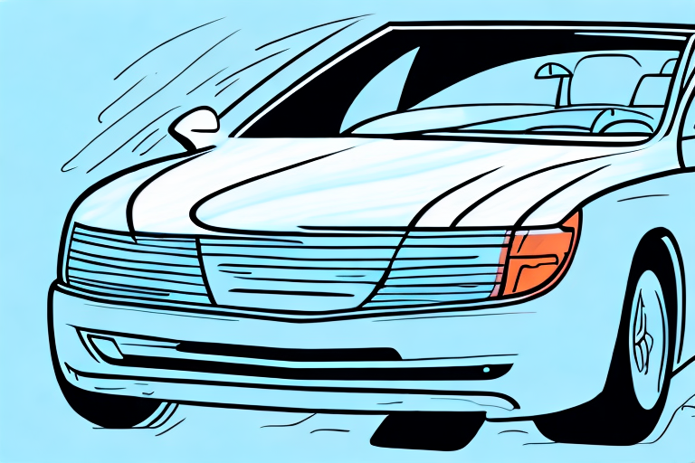 A car with a shiny