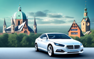 A sleek car with a high-quality