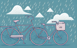 A bicycle wrapped in protective foil