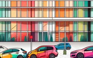 Several cars parked outdoors