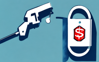 A car door partially painted with a spray gun and a price tag hanging off the door handle