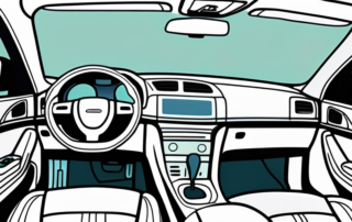 The interior of a car