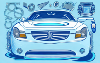 Various car care products like wax