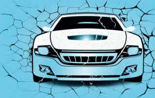 A car with visible dents and scratches