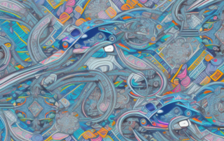 A car covered in a unique