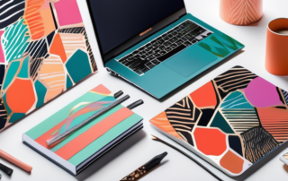 Various objects such as a notebook