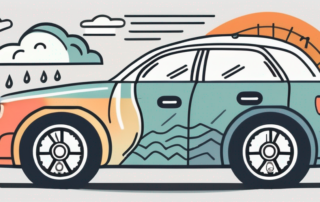 A car tire with a pressure gauge attached to it