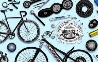 A bicycle with a glossy