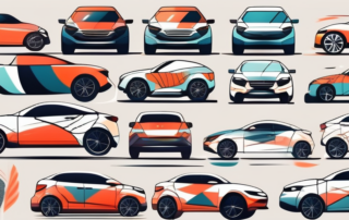 A variety of cars from different angles