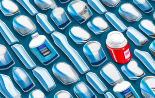 Several car paint remover bottles with their caps off