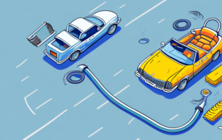 A convertible car with its top down