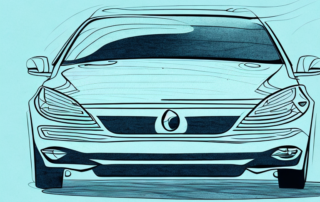 A car parked under the sun