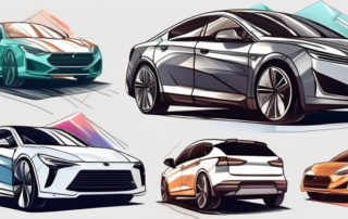 A variety of car models with different types of shiny