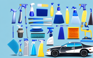 A professional car cleaning kit