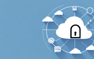 A cloud storage symbol