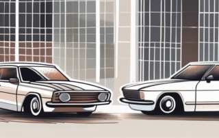Several cars with shiny