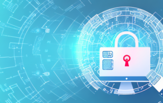 A digital lock on a computer screen