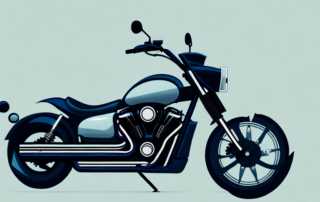 A motorcycle with a matte finish