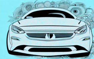 A car being wrapped in a unique and creative design