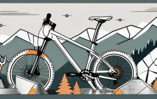 A mountain bike frame being wrapped in a decorative foil