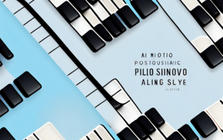 A glossy piano with a cleaning cloth and a non-abrasive cleaning solution nearby