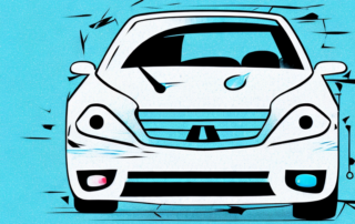 A car with visible scratches on its surface