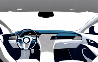 A car interior featuring different types of high-quality foils applied on the dashboard