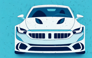 A sleek car with a unique and professional vehicle wrap