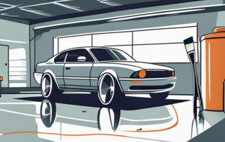 A car with shiny clear coat paint