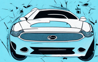 A car with noticeable scratches on it