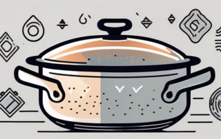 A cooking pan with a shiny teflon coating