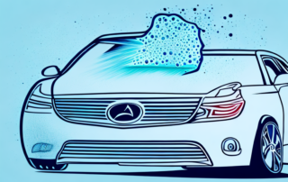 Various car cleaning tools such as a squeegee