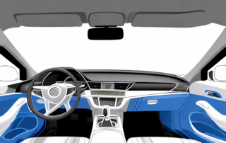 The interior of a car