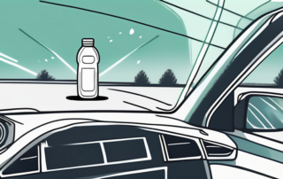 A car windshield with clean