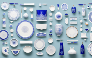 A variety of ceramic items such as vases and plates