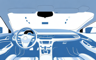 The interior of a car