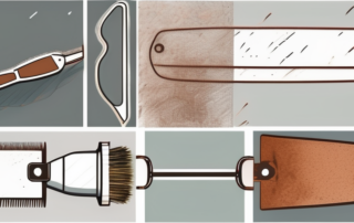 Various tools like a wire brush