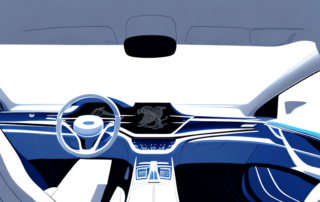 The interior of a car