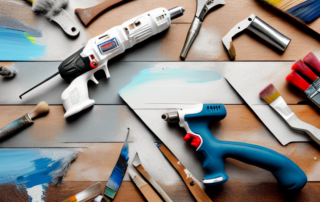 Various tools and products such as a heat gun