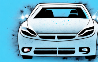 A car with visible scratches on its surface