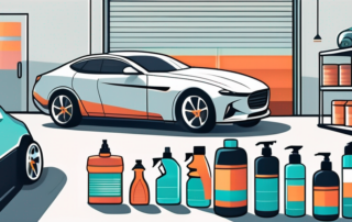 A shiny new car with a glossy finish