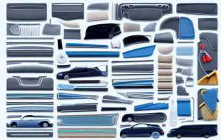 Various car interior parts such as seats