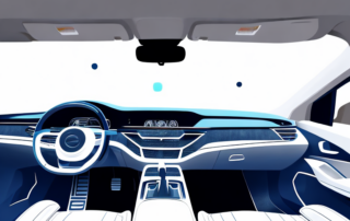 The interior of a car