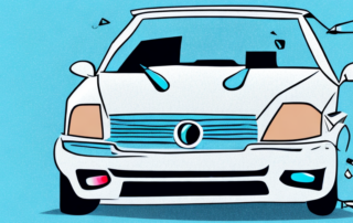 A car with minor scratches on its paintwork