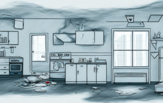 A rented apartment with visible elements like a broken window