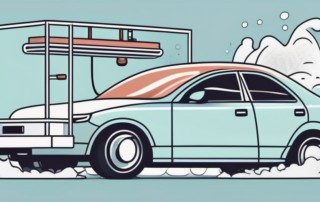 A car being cleaned with dry ice