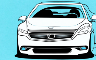 A car with a gleaming