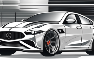 Several high-quality carbon optic car bumper protectors displayed on a sleek