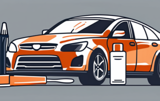 A car with a visible scratch on its paintwork