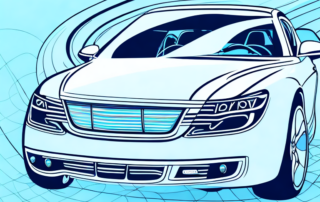 A car polishing machine working on a shiny car